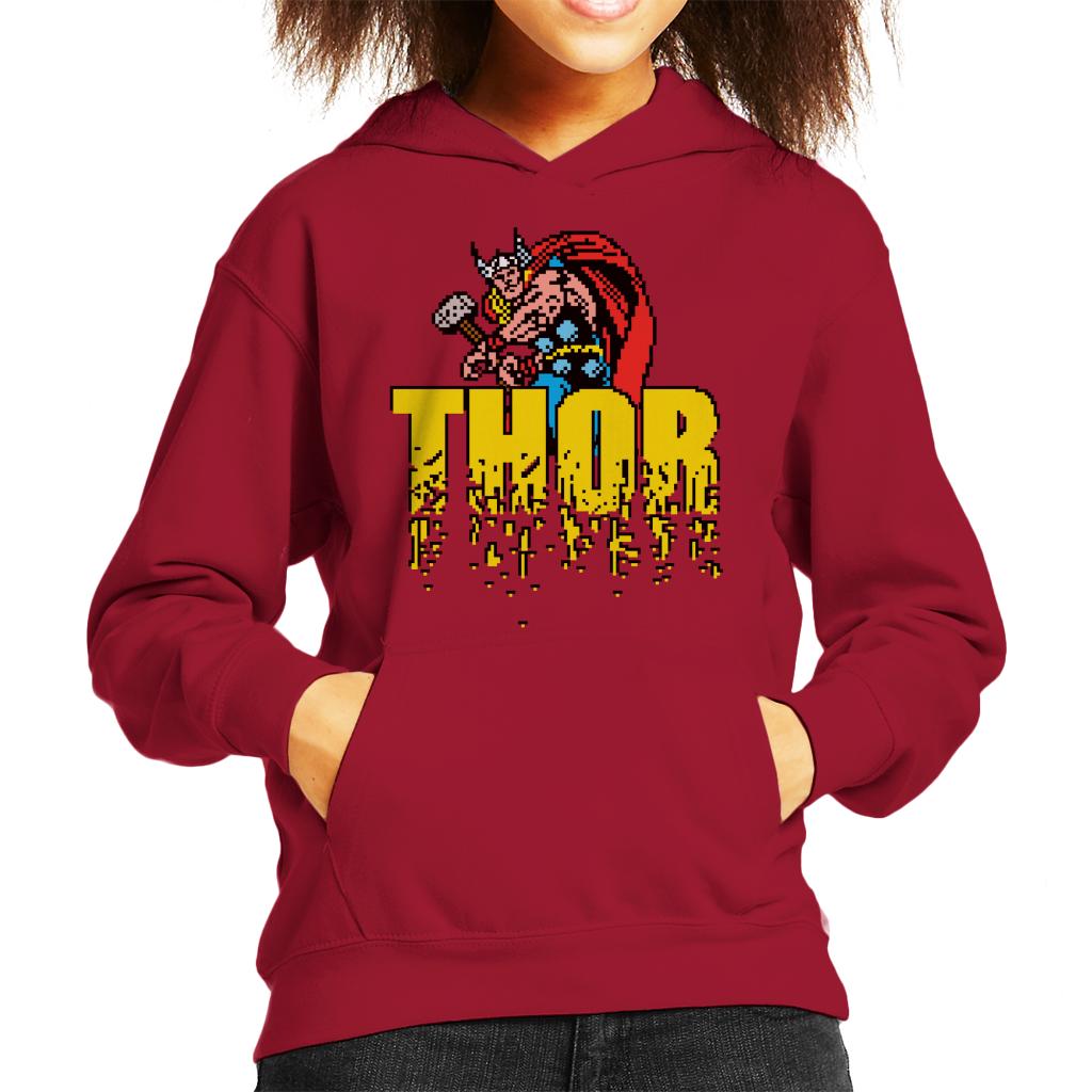 Marvel Thor Retro Pixelated Video Game Avengers Kid's product image 6