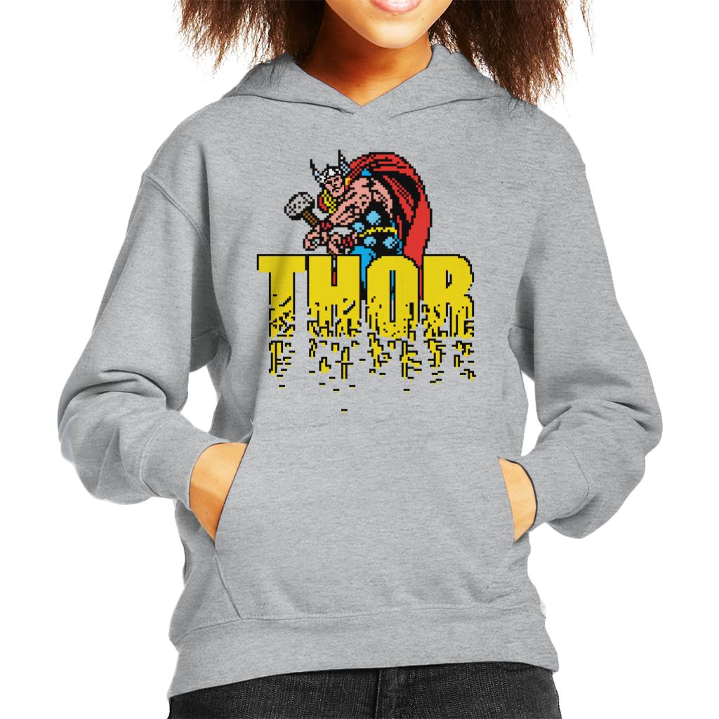 Marvel Thor Retro Pixelated Video Game Avengers Kid's product image 1
