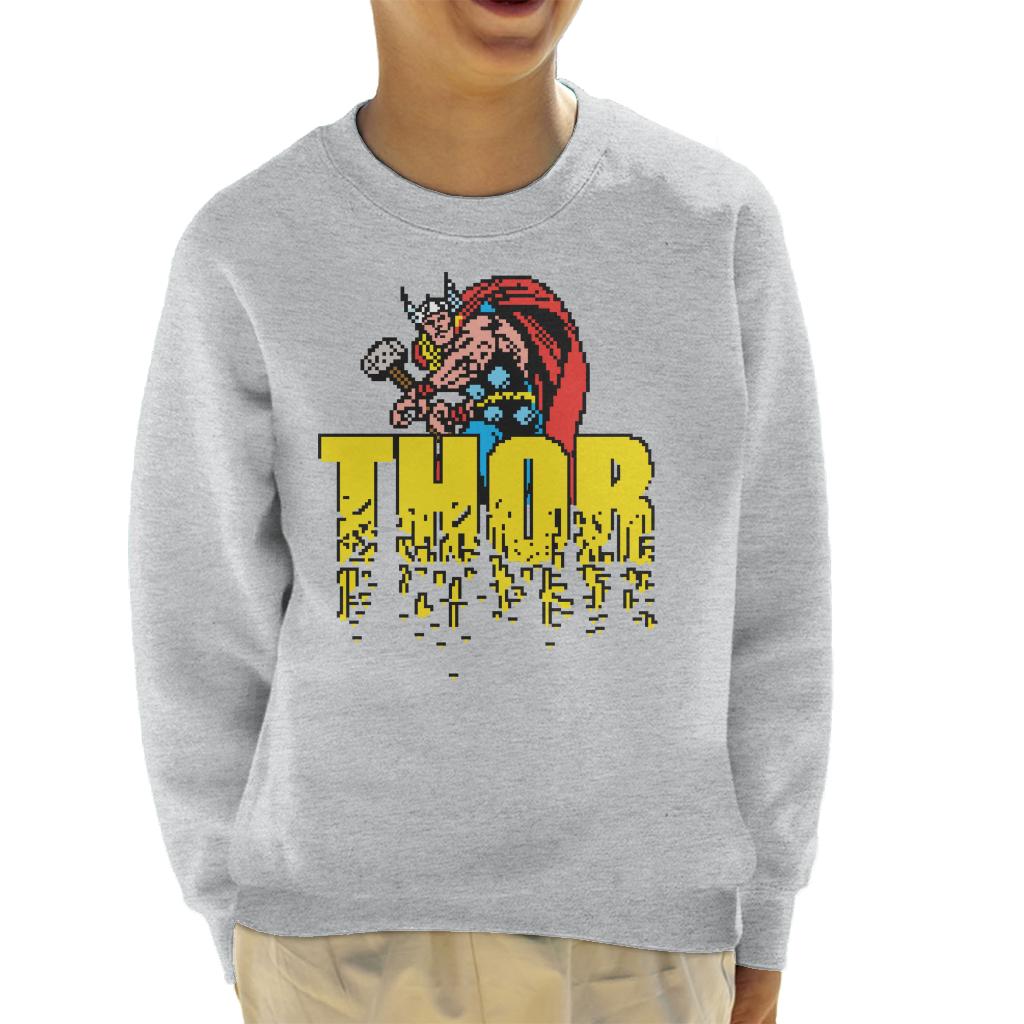 Marvel Thor Retro Pixelated Video Game Avengers Kid's product image 1