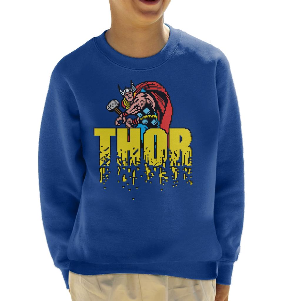 Marvel Thor Retro Pixelated Video Game Avengers Kid's product image 4