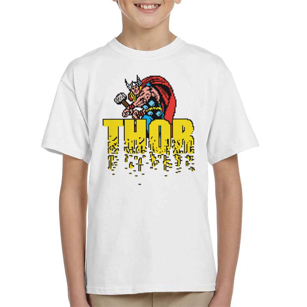 Marvel Thor Retro Pixelated Video Game Avengers Kid's product image 4