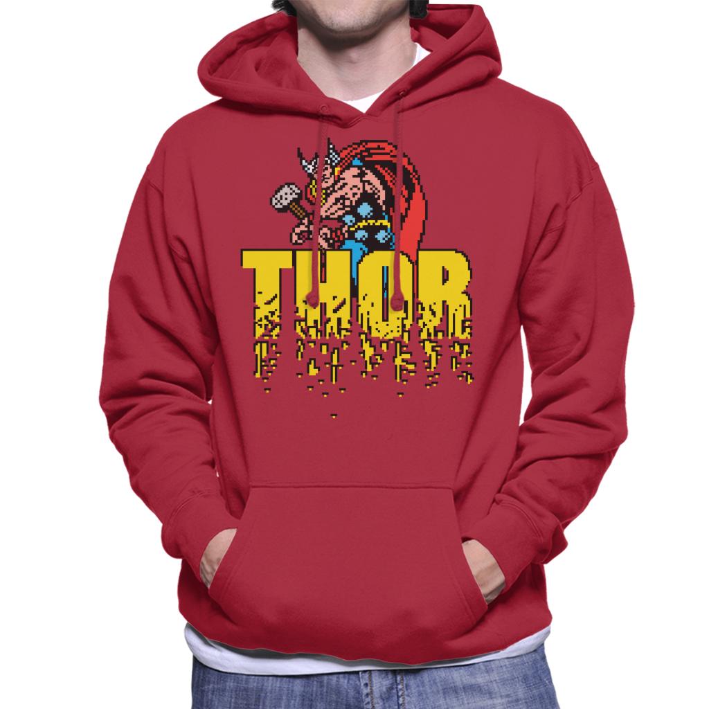 Marvel Thor Retro Pixelated Video Game Avengers Men's product image 8