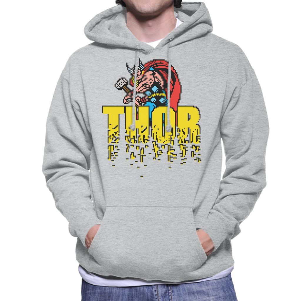 Marvel Thor Retro Pixelated Video Game Avengers Men's product image 1