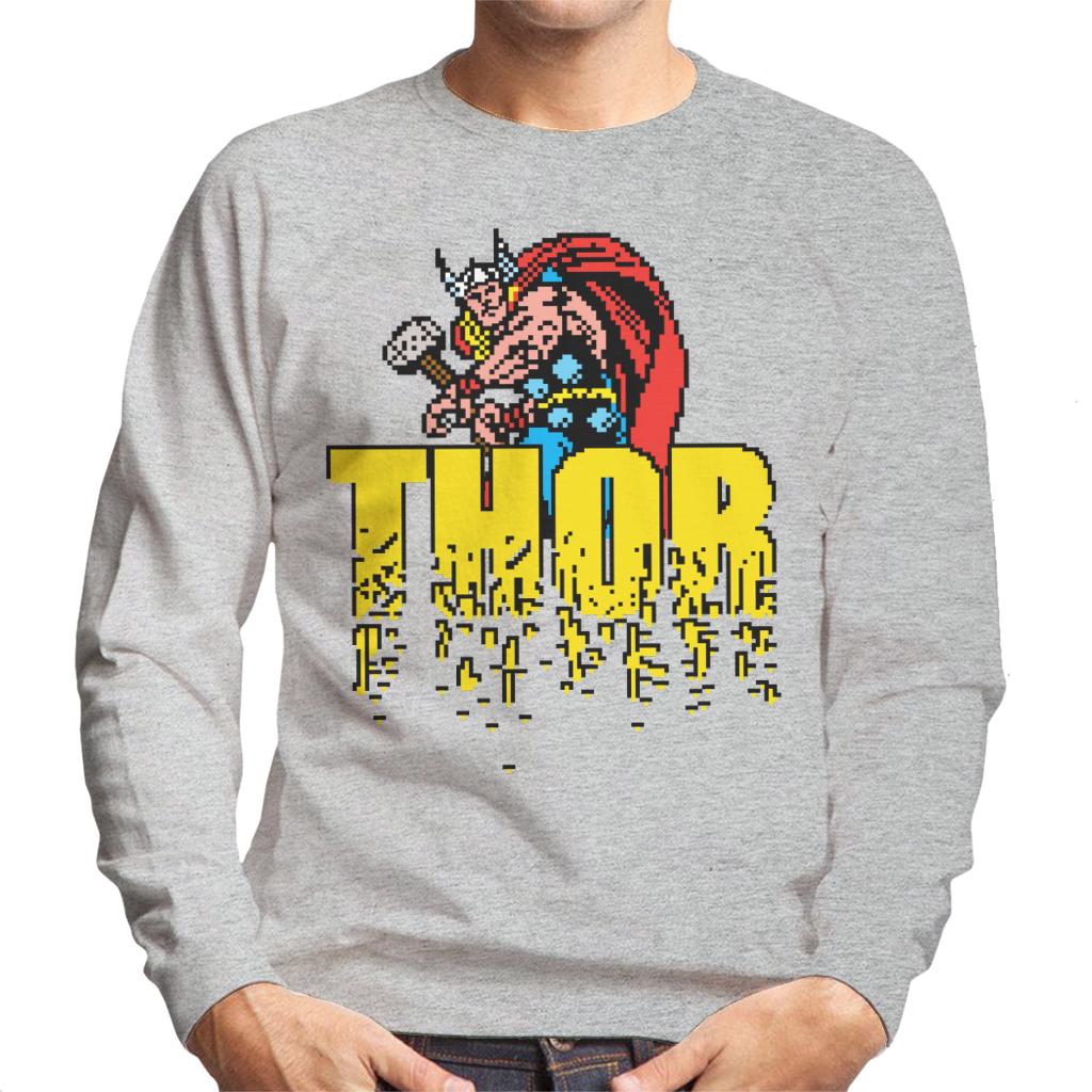 Marvel Thor Retro Pixelated Video Game Avengers Men's product image 1