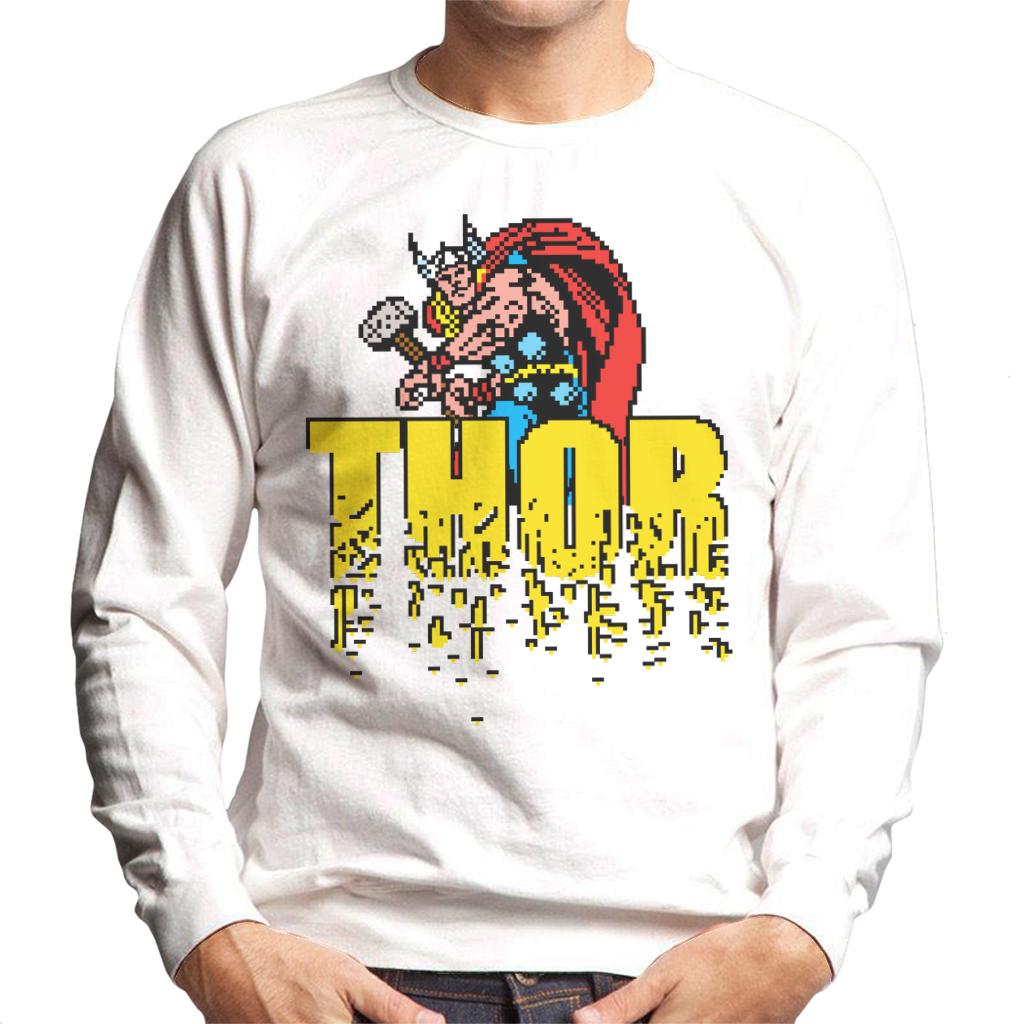 Marvel Thor Retro Pixelated Video Game Avengers Men's product image 4