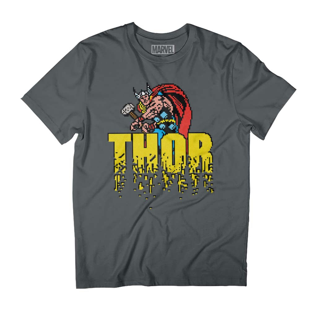 Marvel Thor Retro Pixelated Video Game Avengers Men's product image 1
