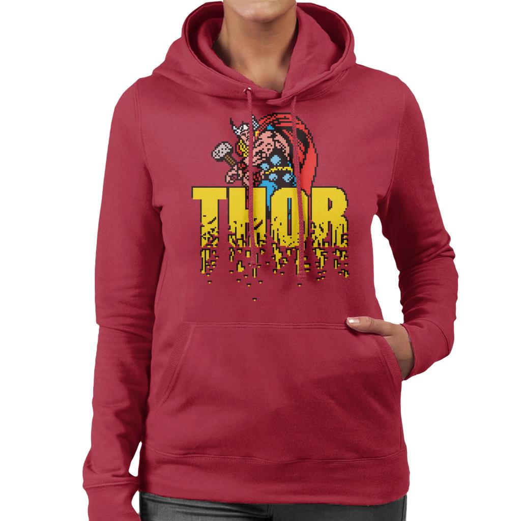 Marvel Thor Retro Pixelated Video Game Avengers Women's product image 8