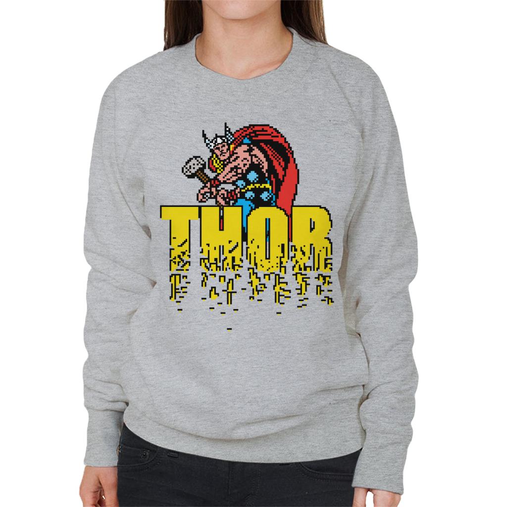 Marvel Thor Retro Pixelated Video Game Avengers Women's product image 1