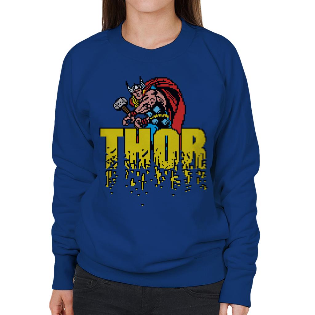 Marvel Thor Retro Pixelated Video Game Avengers Women's product image 6