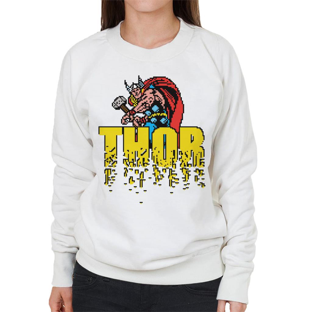 Marvel Thor Retro Pixelated Video Game Avengers Women's product image 4