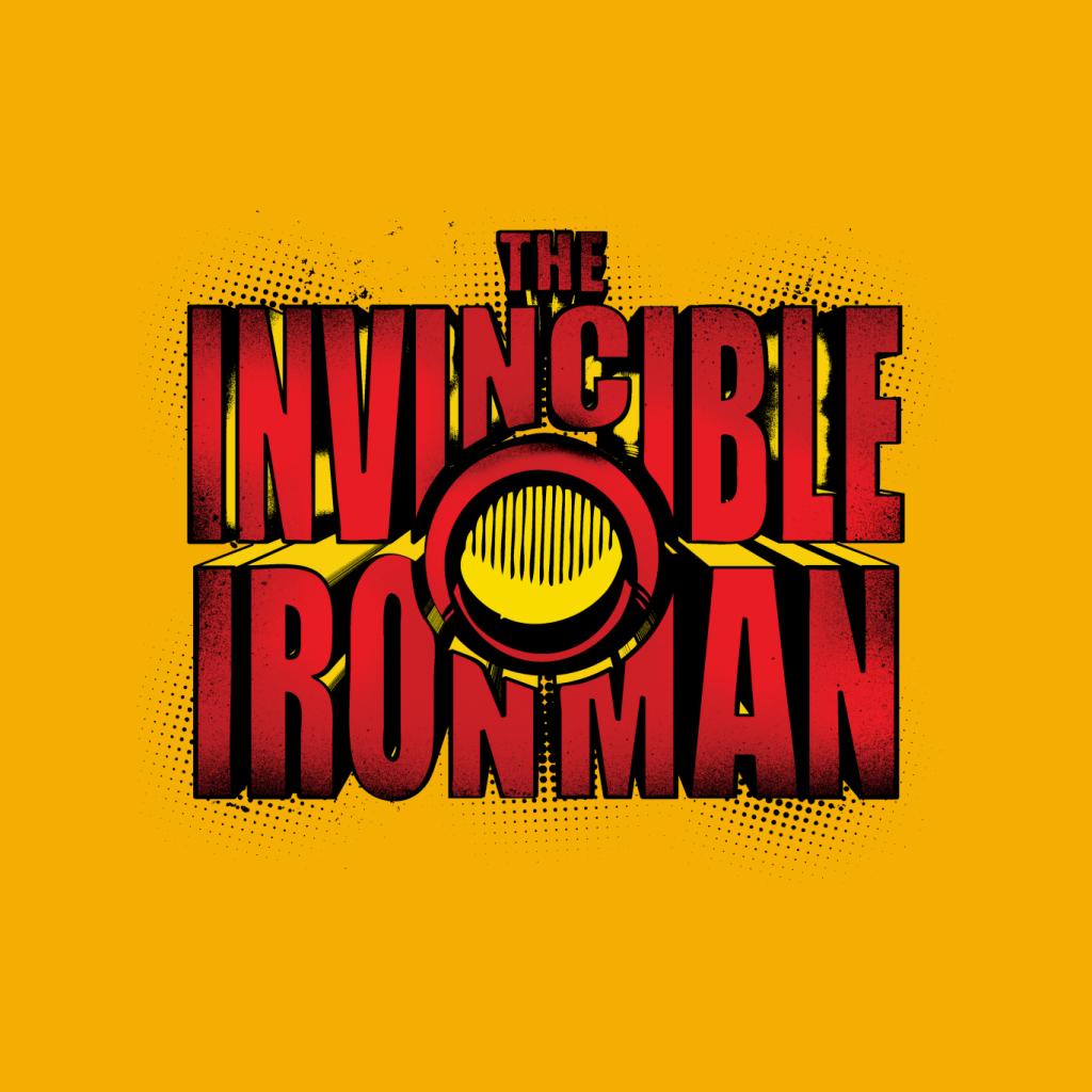 Marvel The Invincible Iron Man Chest Piece Text Men's product image 9