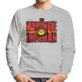 Marvel The Invincible Iron Man Chest Piece Text Men's product image 1