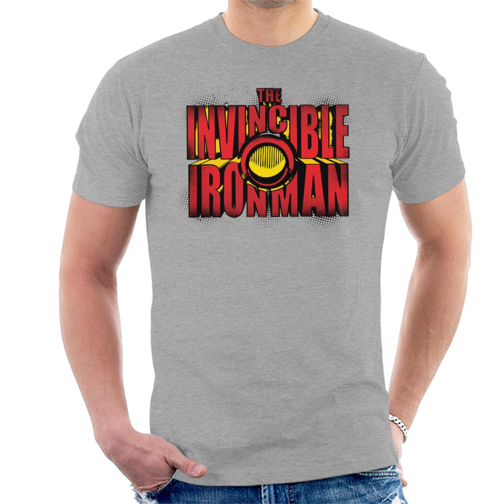 Marvel The Invincible Iron Man Chest Piece Text Men's product image 1