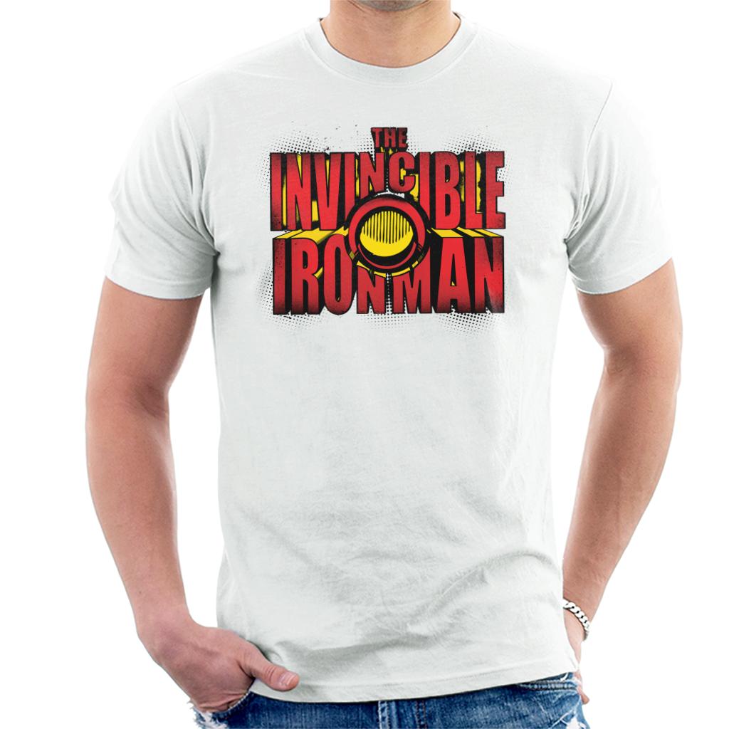Marvel The Invincible Iron Man Chest Piece Text Men's product image 4