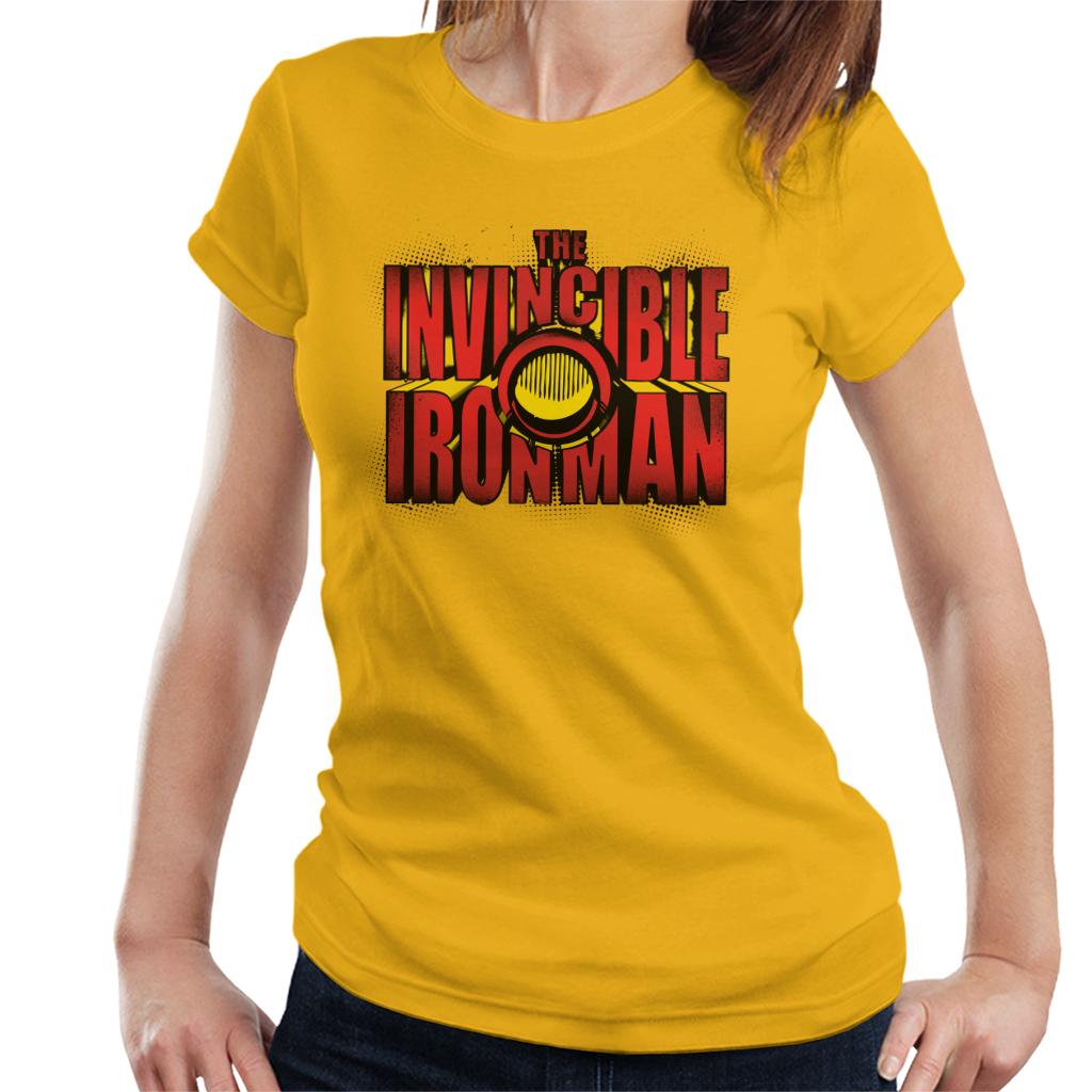 Marvel The Invincible Iron Man Chest Piece Text Women's product image 6