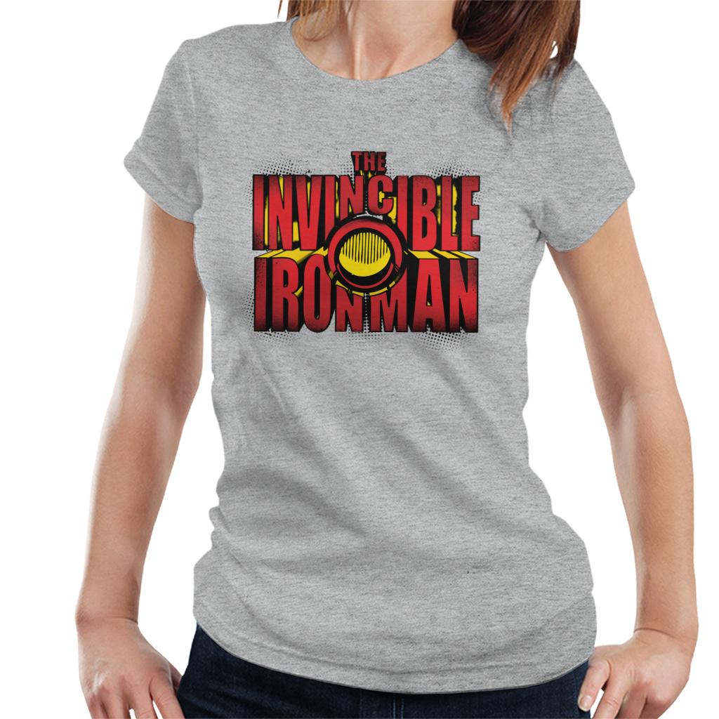 Marvel The Invincible Iron Man Chest Piece Text Women's product image 1
