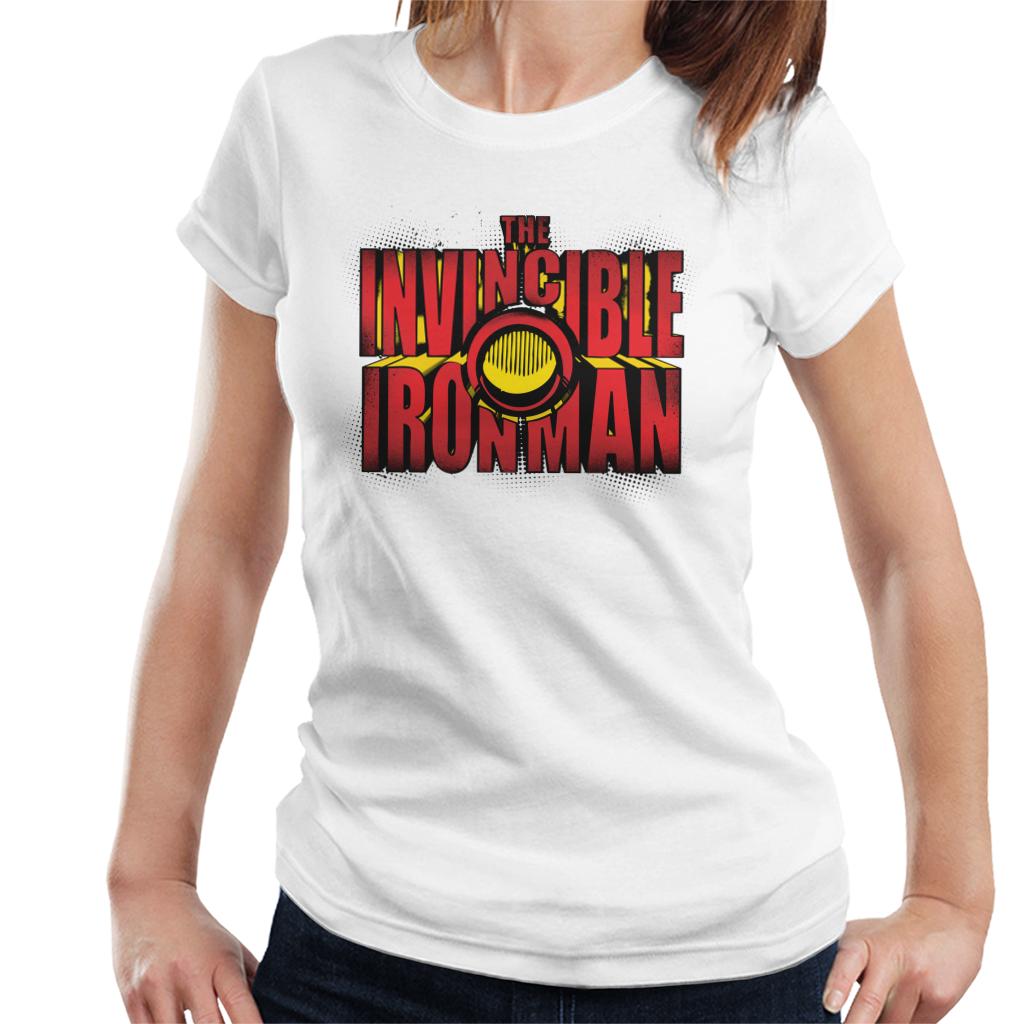 Marvel The Invincible Iron Man Chest Piece Text Women's product image 4