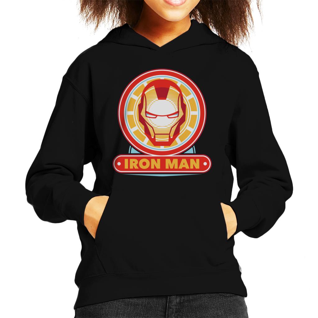 Marvel Iron Man Classic Suit Mask Logo Kid's Hooded product image 1