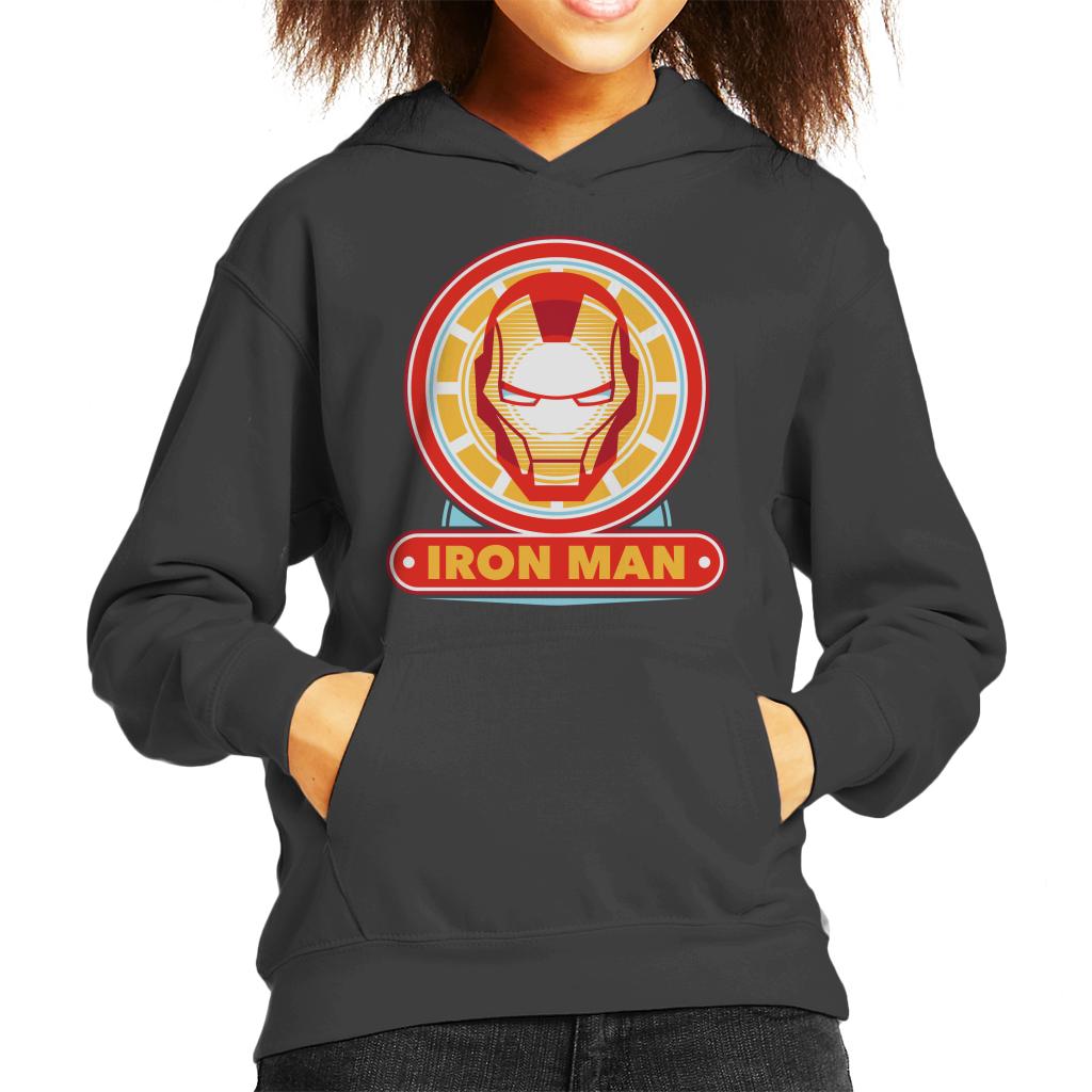 Marvel Iron Man Classic Suit Mask Logo Kid's Hooded product image 4
