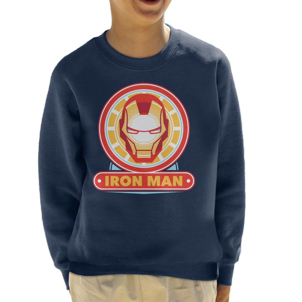 Marvel Iron Man Classic Suit Mask Logo Kid's Sweatshirt product image 6