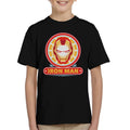 Marvel Iron Man Classic Suit Mask Logo Kid's T-Shirt product image 1