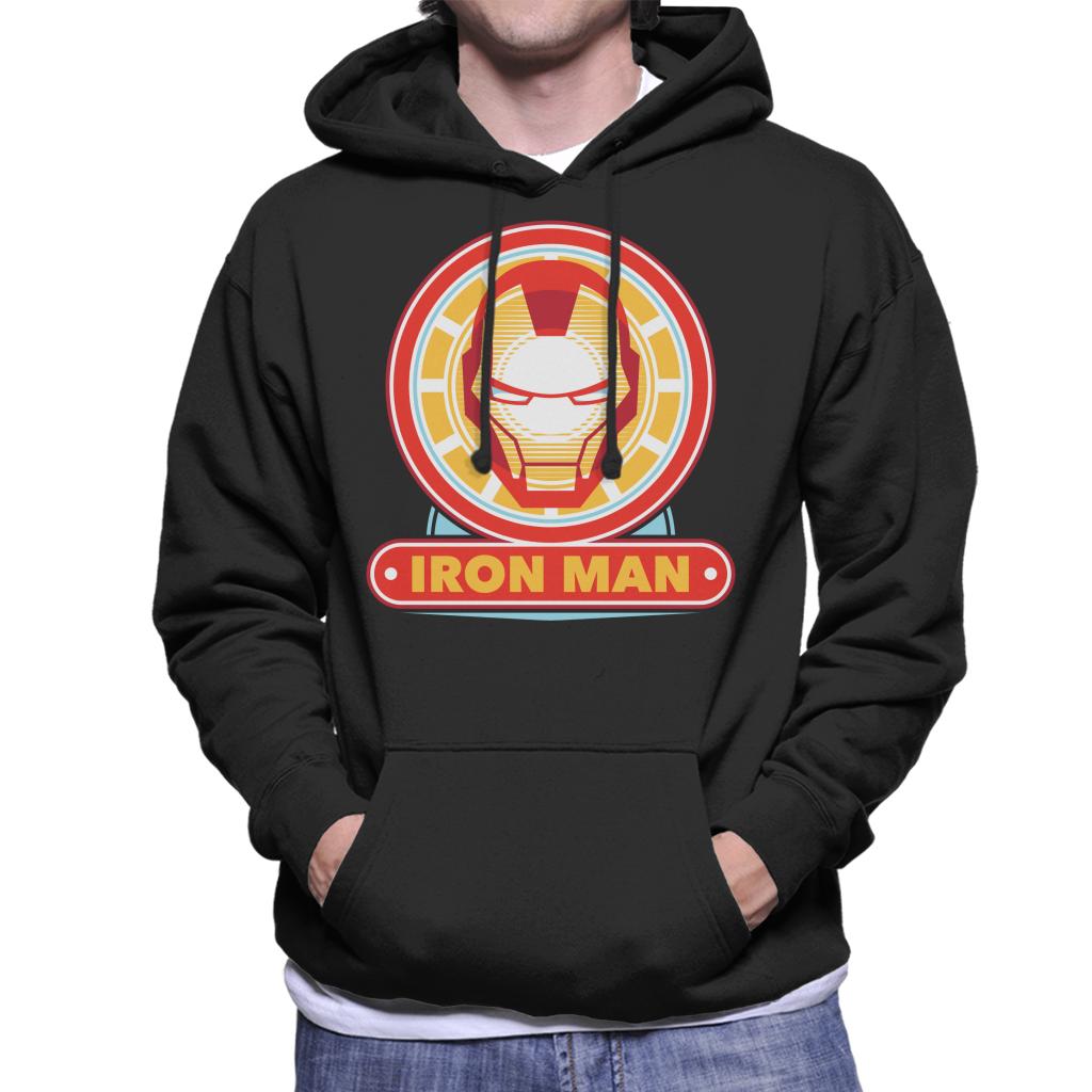 Marvel Iron Man Classic Suit Mask Logo Men's Hooded product image 1