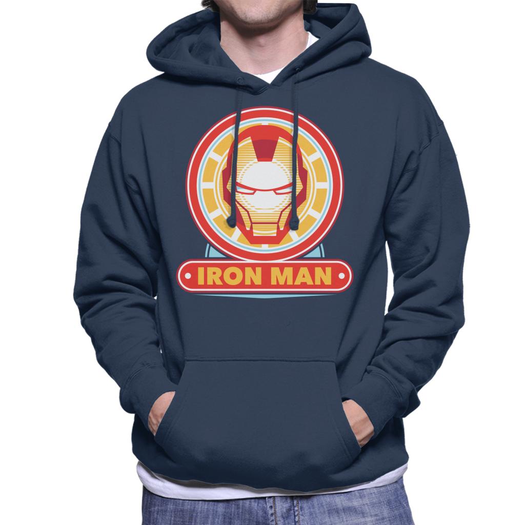 Marvel Iron Man Classic Suit Mask Logo Men's Hooded product image 6