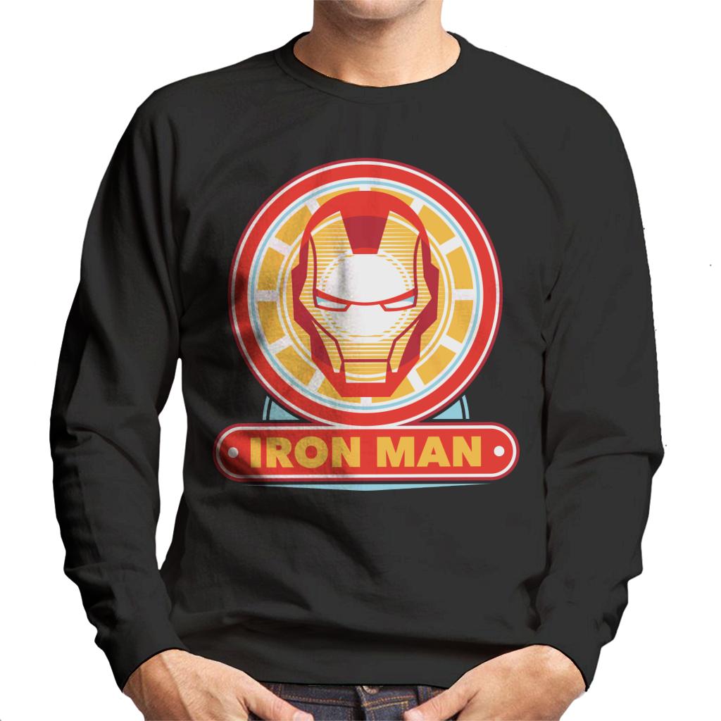 Marvel Iron Man Classic Suit Mask Logo Men's Sweatshirt product image 1