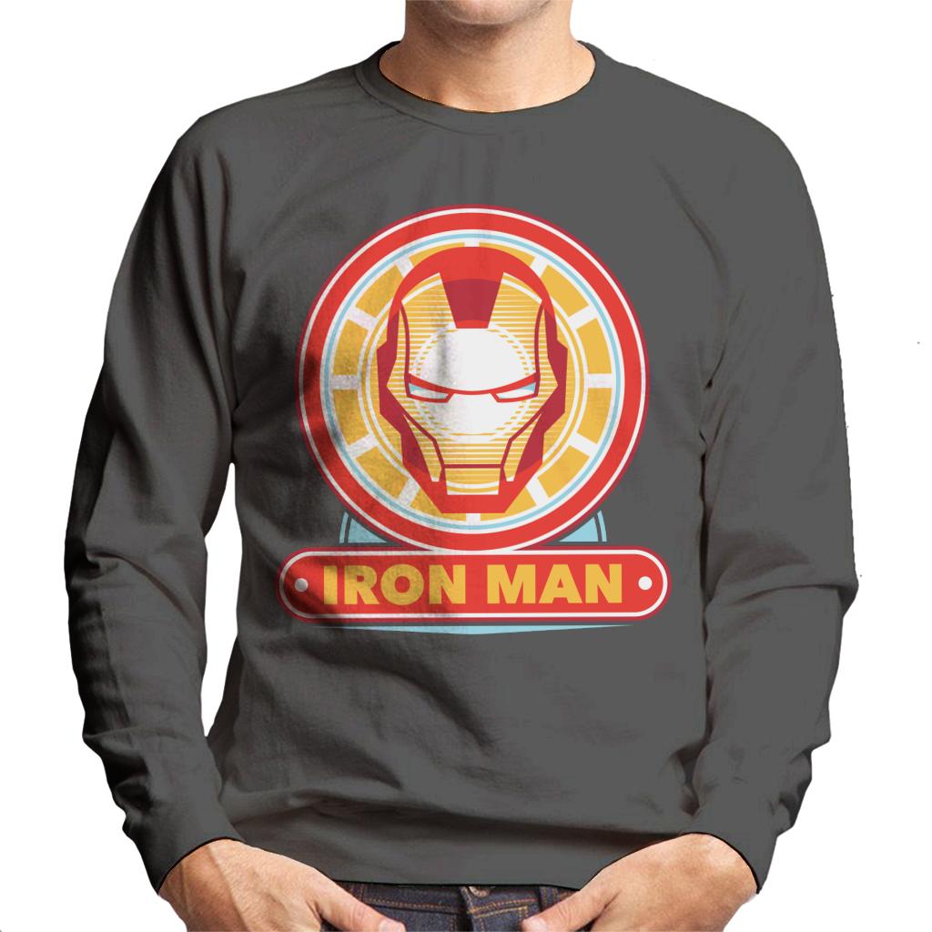 Marvel Iron Man Classic Suit Mask Logo Men's Sweatshirt product image 4