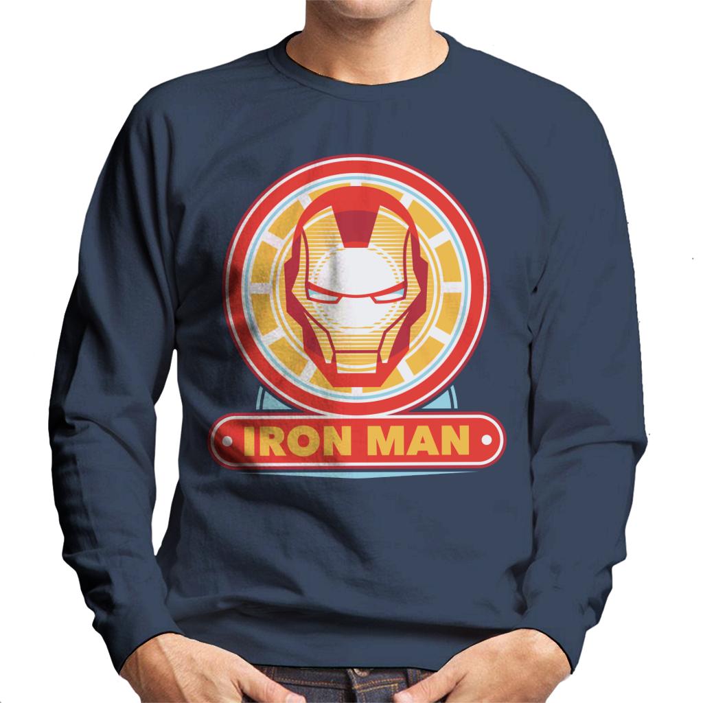 Marvel Iron Man Classic Suit Mask Logo Men's Sweatshirt product image 6
