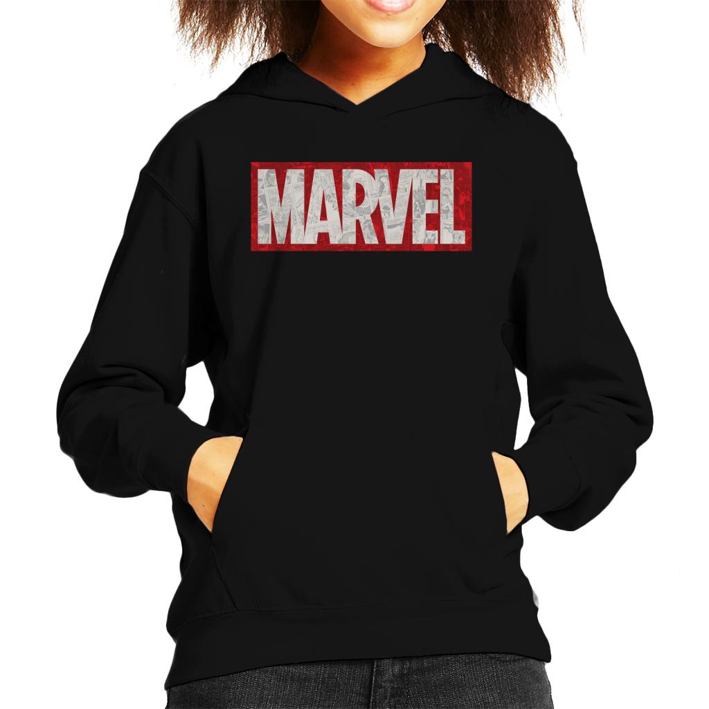 Marvel Classic Comic Book Logo Kid's Hooded Sweatshirt product image 1