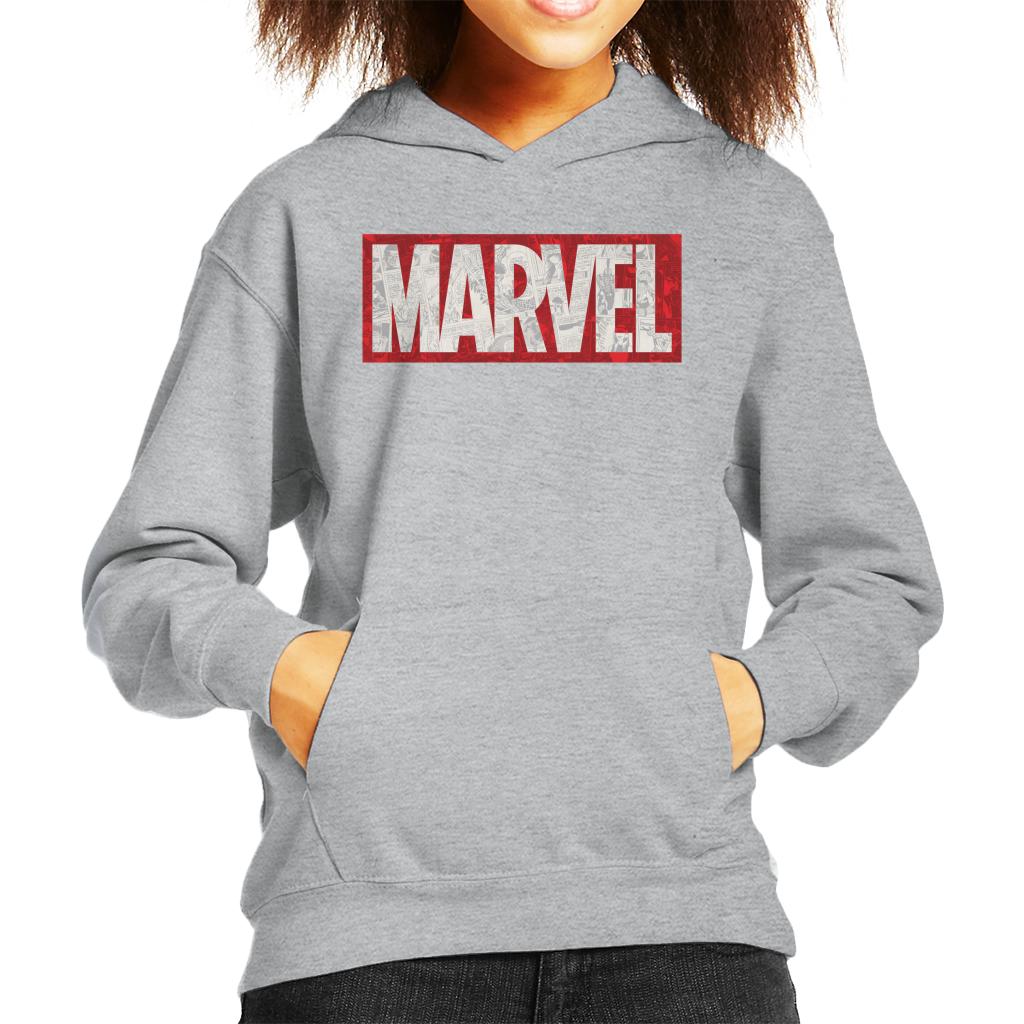 Marvel Classic Comic Book Logo Kid's Hooded Sweatshirt product image 4