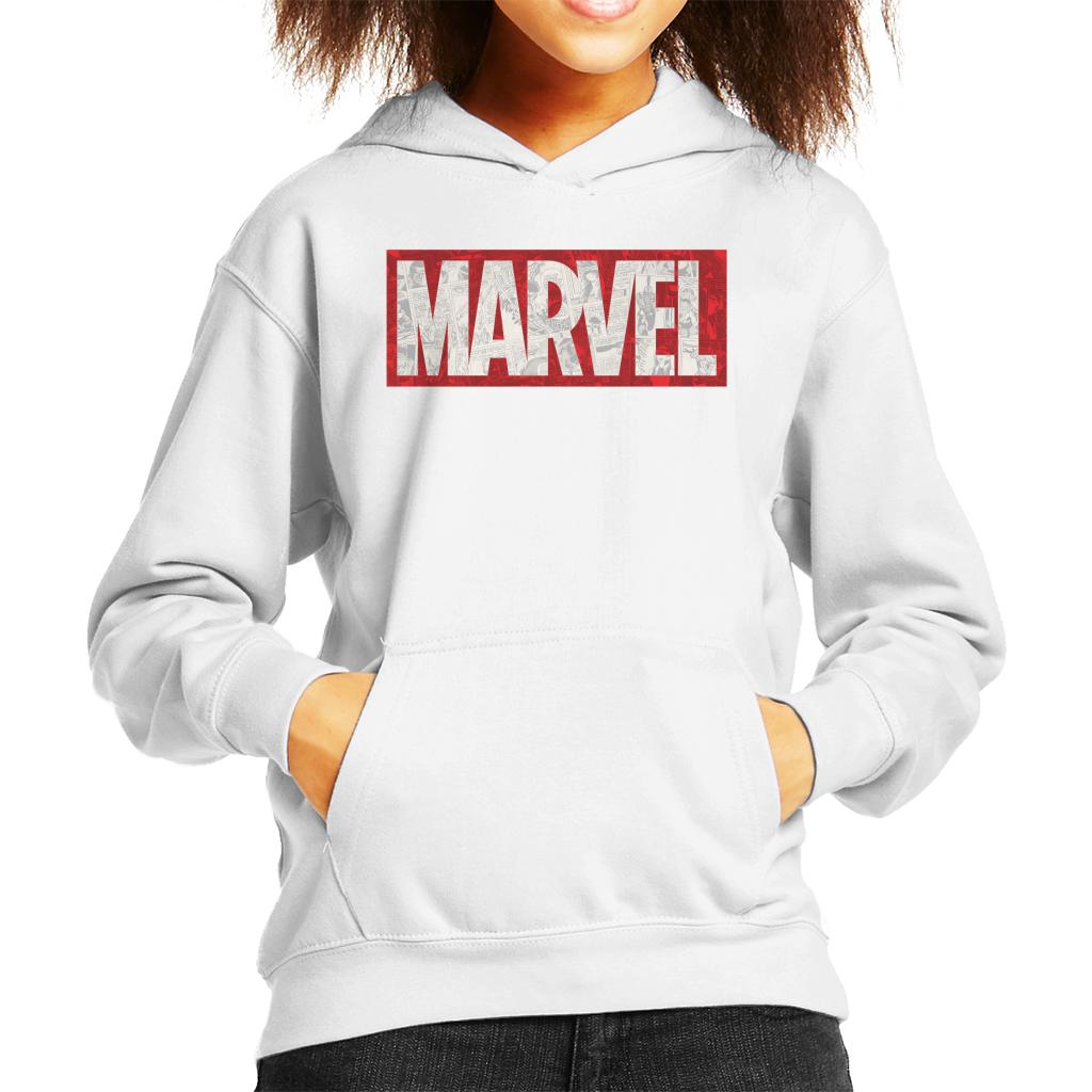 Marvel Classic Comic Book Logo Kid's Hooded Sweatshirt product image 6