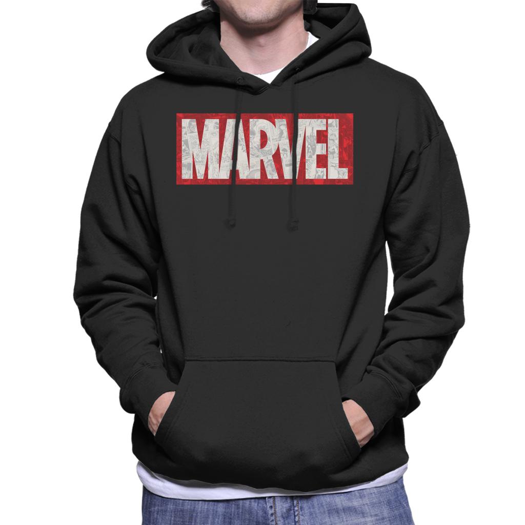 Marvel Classic Comic Book Logo Men's Hooded Sweatshirt product image 1