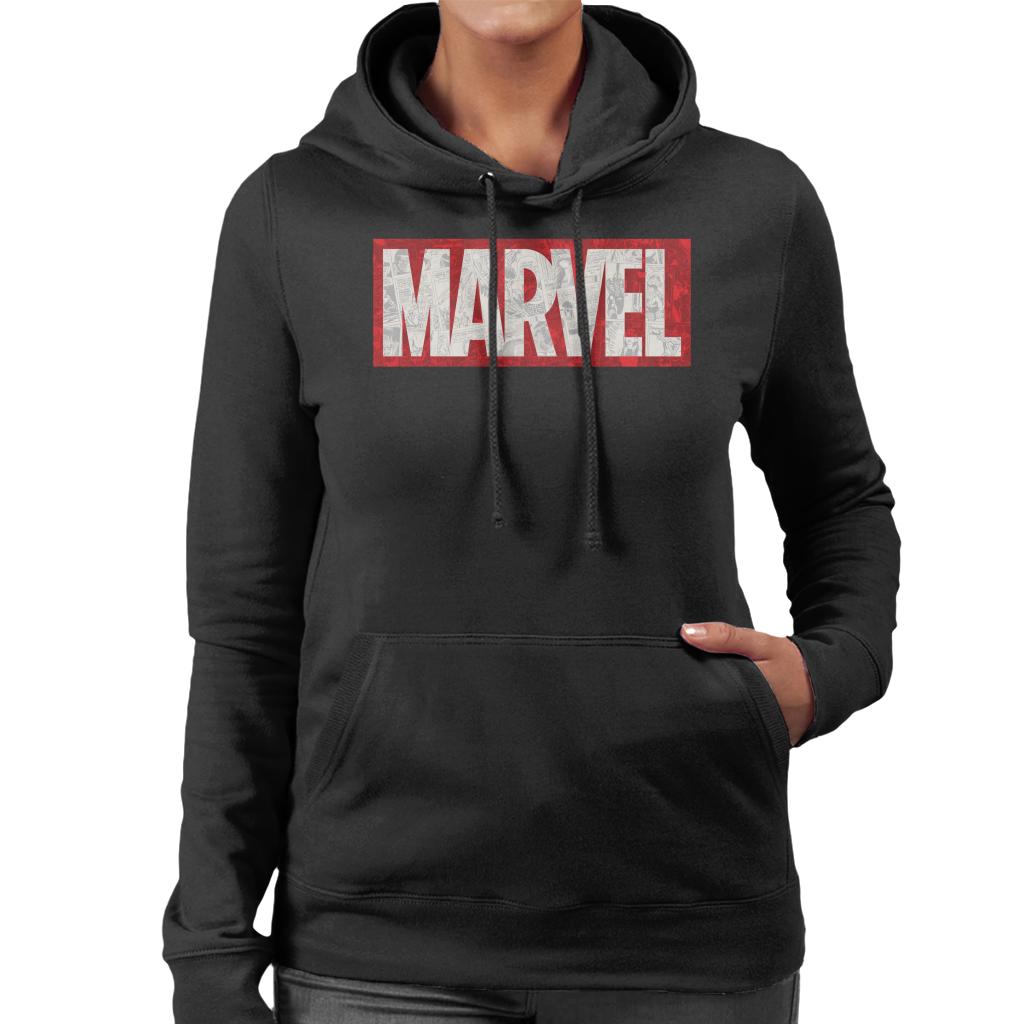 Marvel Classic Comic Book Logo Women's Hooded Sweatshirt product image 1