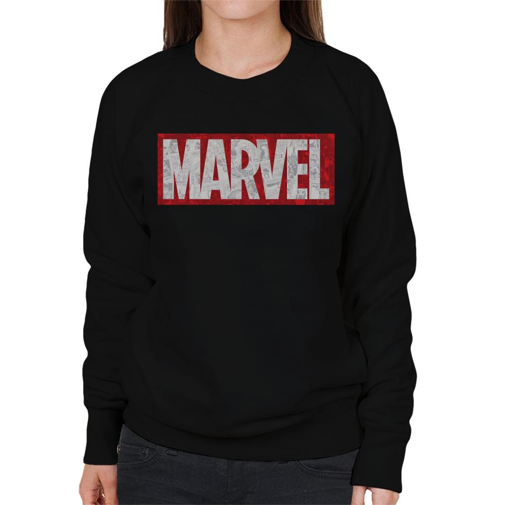 Marvel Classic Comic Book Logo Women's Sweatshirt product image 1
