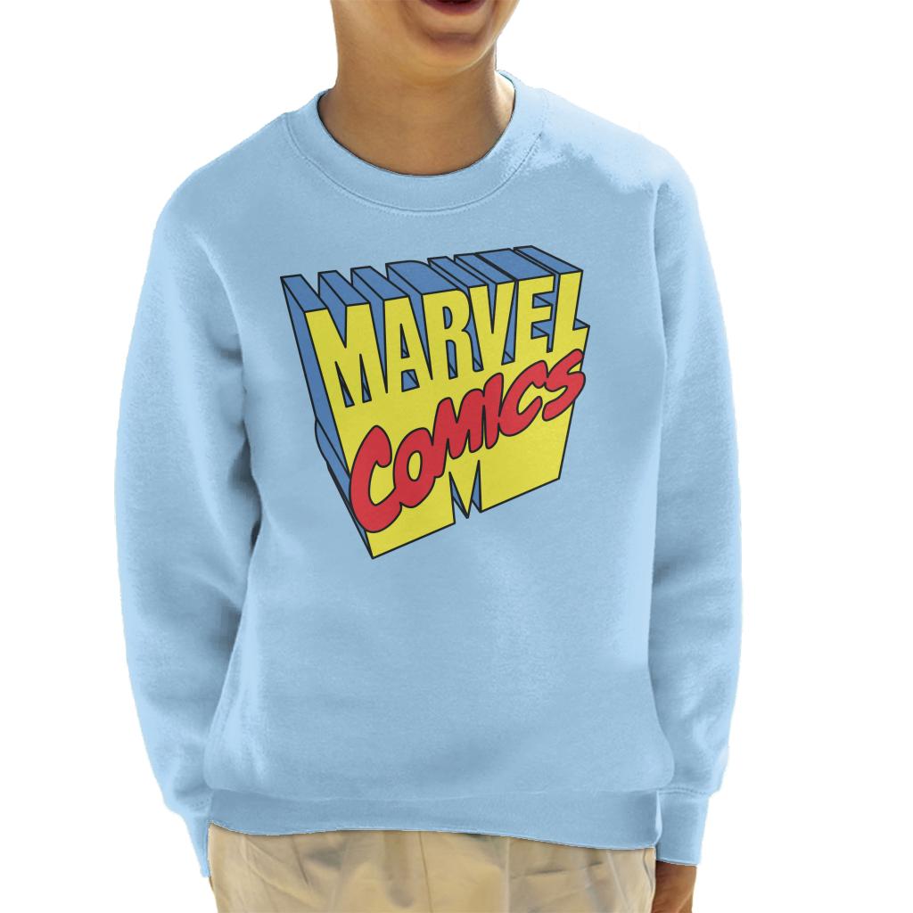 Marvel Comics 1990s 3D Perspective Logo Kid's Sweatshirt product image 4