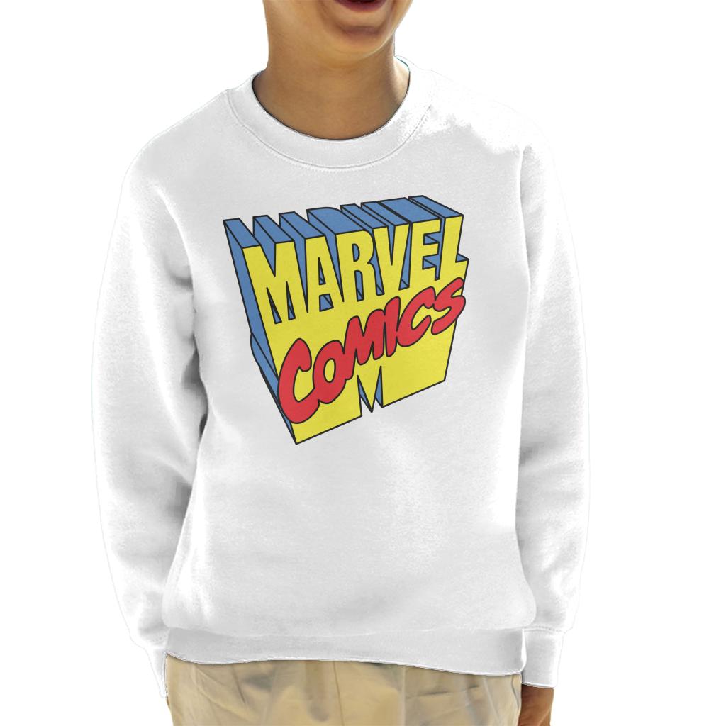 Marvel Comics 1990s 3D Perspective Logo Kid's Sweatshirt product image 8