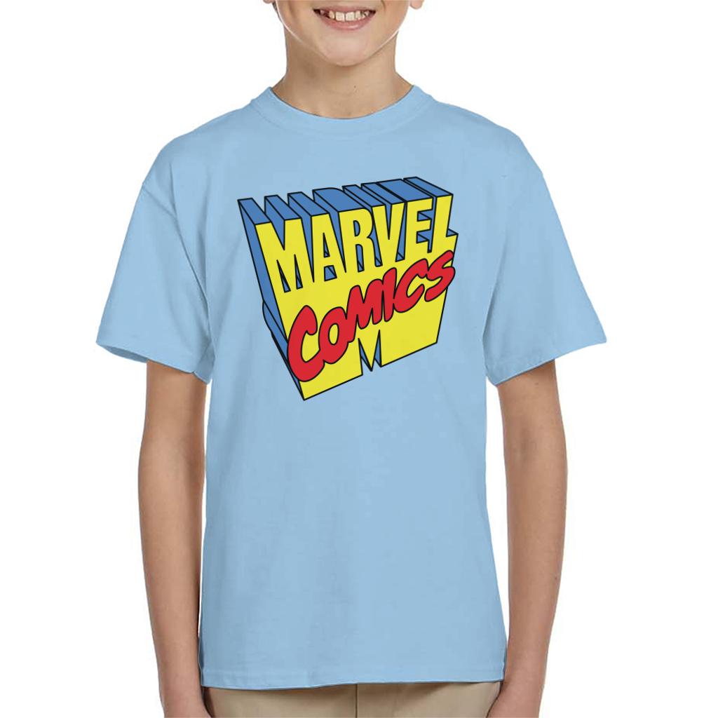 Marvel Comics 1990s 3D Perspective Logo Kid's T-Shirt product image 6