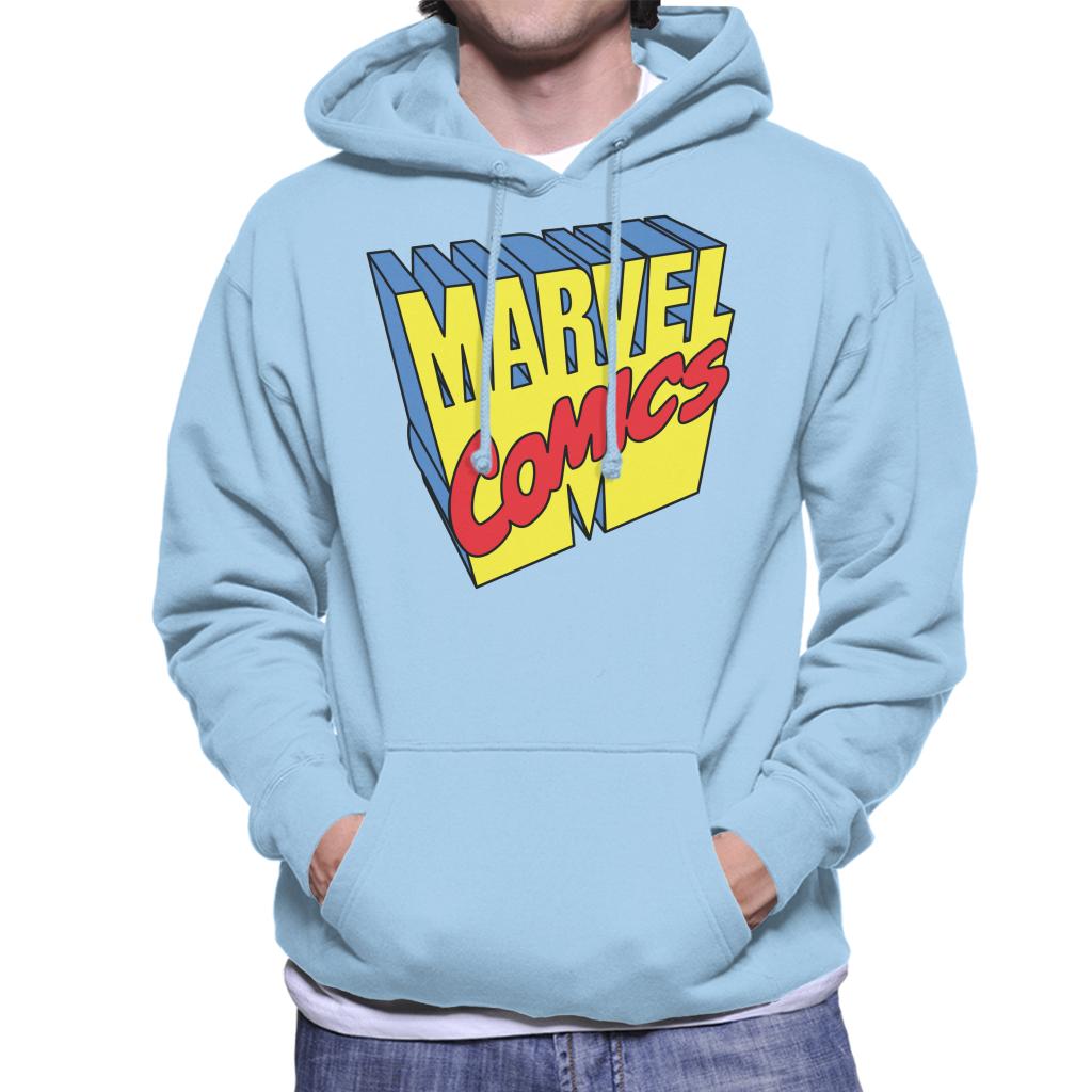 Marvel Comics 1990s 3D Perspective Logo Men's Hooded product image 6