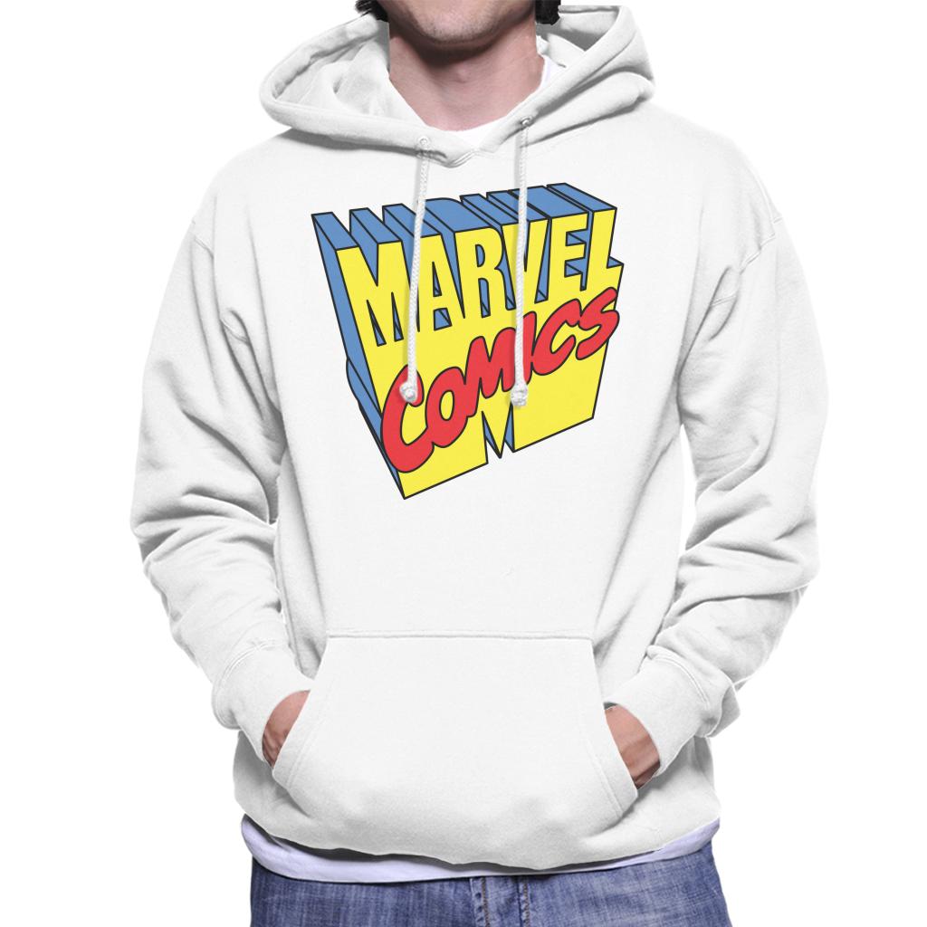 Marvel Comics 1990s 3D Perspective Logo Men's Hooded product image 4