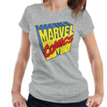 Marvel Comics 1990s 3D Perspective Logo Women's T-Shirt product image 1