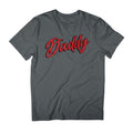Daddy Handwritten Style Text Father's Day Men's T-Shirt product image 1