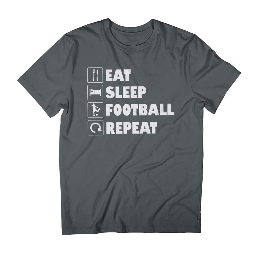 Eat Sleep Football Repeat Father's Day Men's T-Shirt product image 1