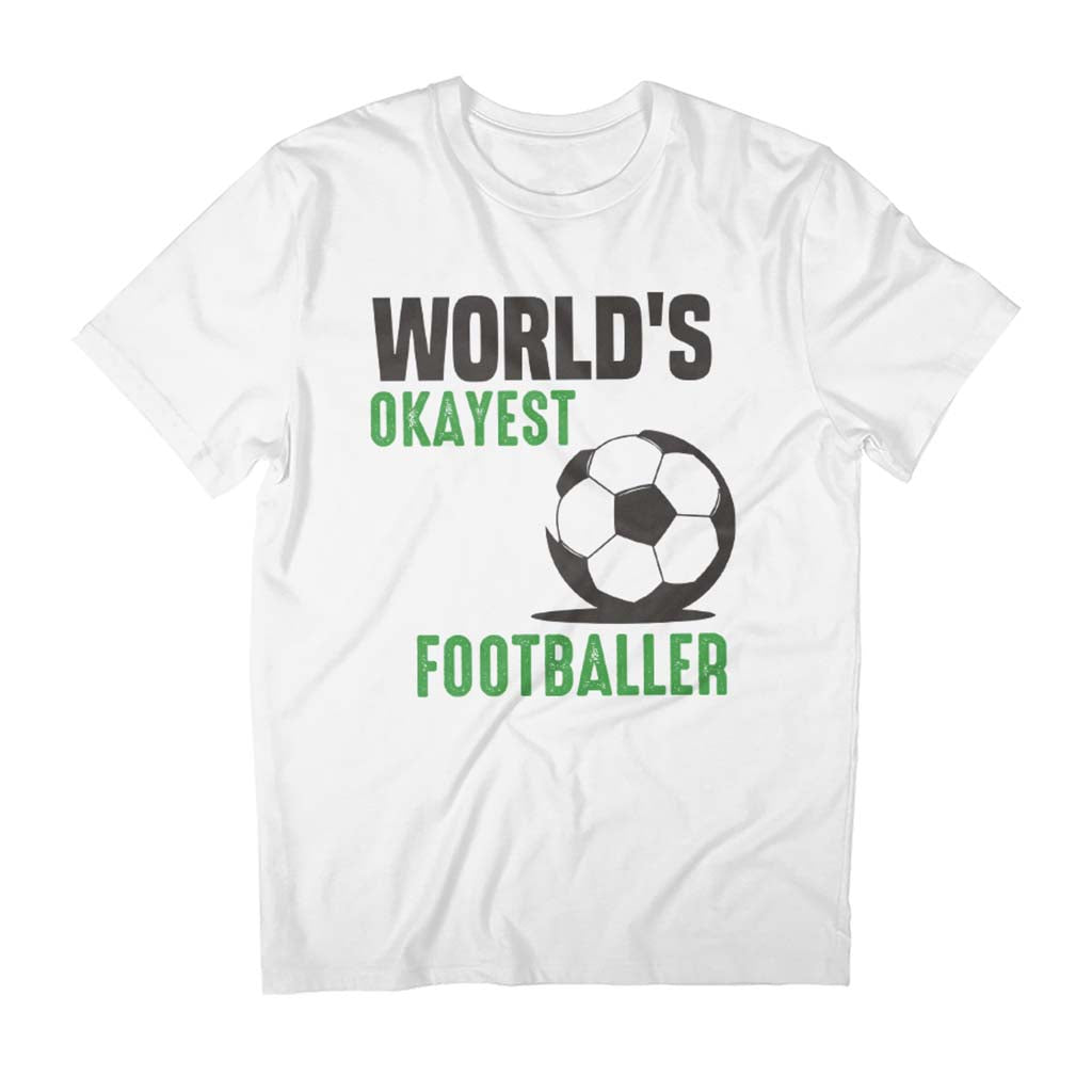 World's Okayest Footballer Father's Day Men's T-Shirt product image 1