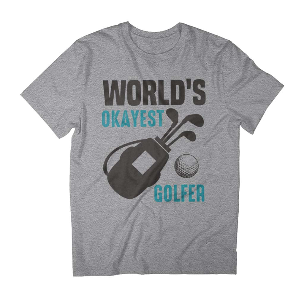 World's Okayest Golfer Father's Day Men's T-Shirt product image 1