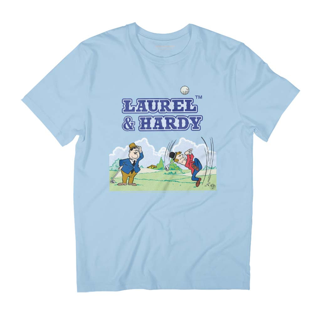 Laurel & Hardy Comic Book Golf Sketch Men's T-Shirt product image 1