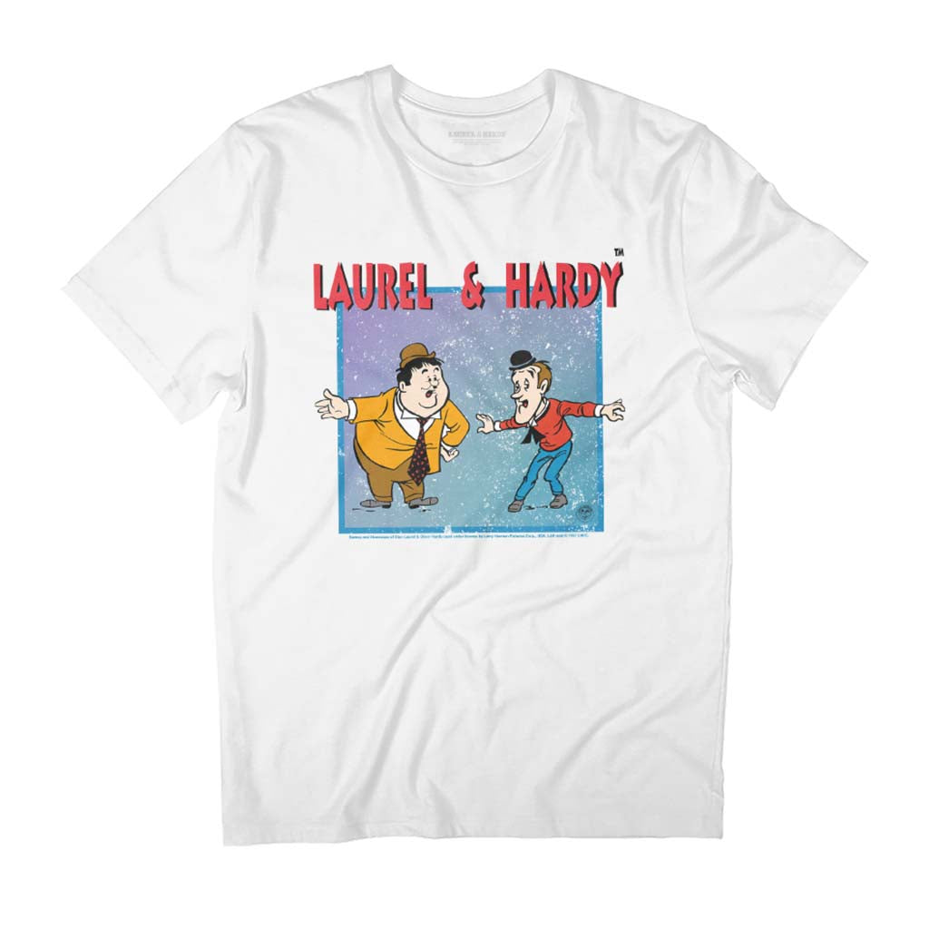 Laurel & Hardy Comic Characters Bowing Men's T-Shirt product image 1