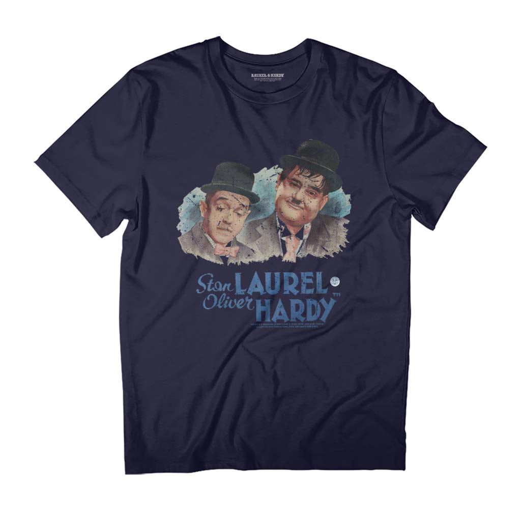 Stan Laurel & Oliver Hardy Comedy Duo Painted Portrait product image 1
