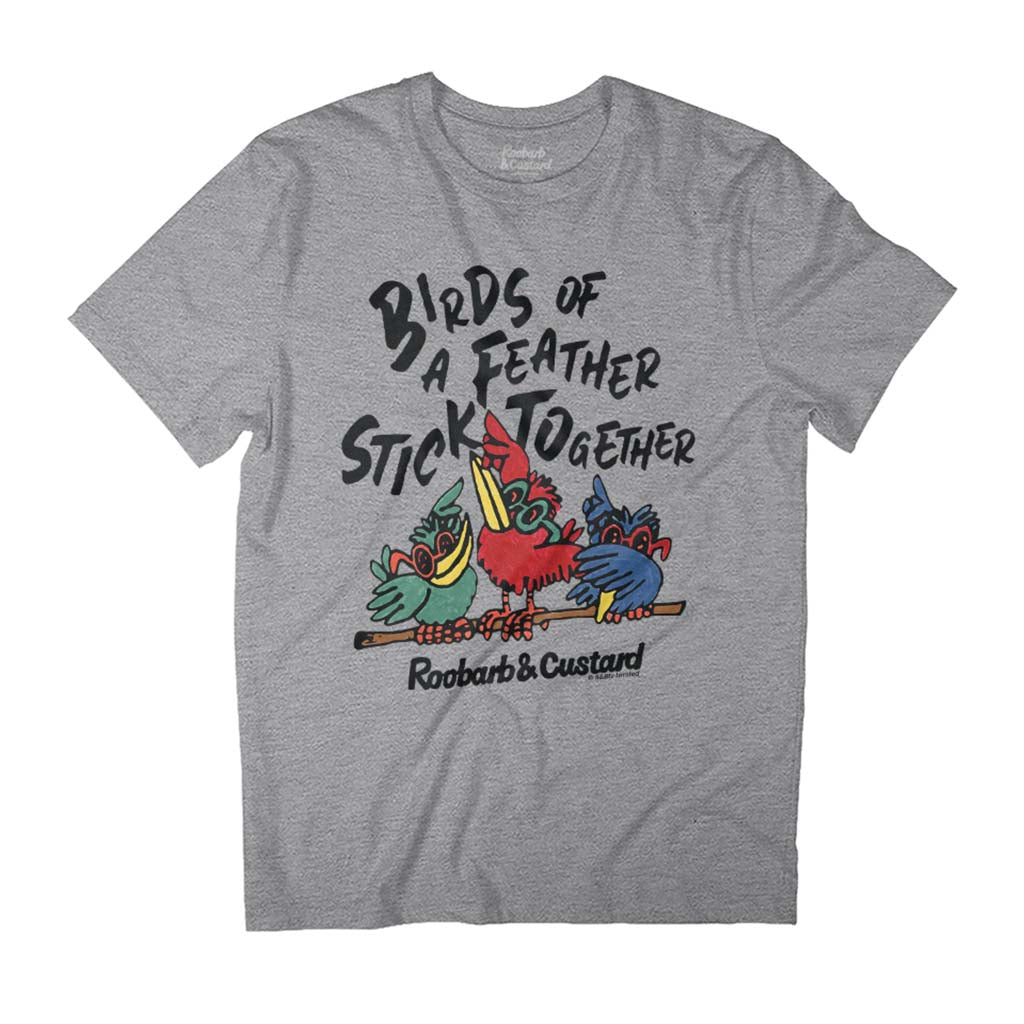 Roobarb & Custard Coloured Birds Of A Feather Men's T-Shirt product image 1